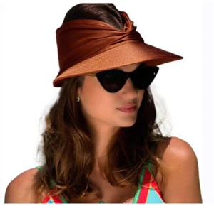 Sun Hat Women Beach Visor Cap UV Protection with Wide Brim Packable Summer Sp... - Picture 1 of 4