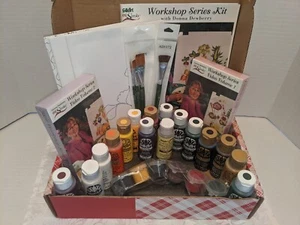 Folk Art One Stroke Workshop Series Kit With Donna Dewberry Floral - Picture 1 of 9