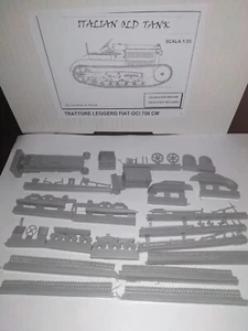 Italian Old Tank Resin Kit 1/35 Fiat Oci 708 CM replica Criel Model - Foto 1 di 4