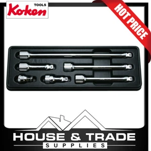 Ko-ken Wobble Fix Extension Bars 6 Piece 3/8" Dr 32-250mm PK3763/6 KOPK3763/6 - Picture 1 of 2