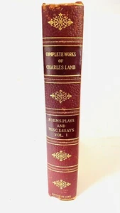 SELTENES ANTIKES VIKTORIANISCHES Buch CHARLES LAMB Gedichte spielt Essays 1890 limitiert - Bild 1 von 8