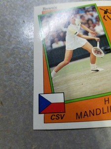 Hana Mandlikova CSV Rookie Tennis 1986 Panini Supersport Italian Sticker