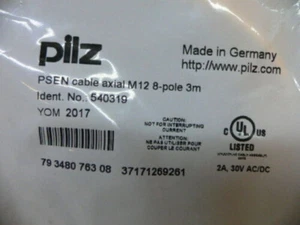 1PC New PILZ 540319 PSEN CABLE AXIAL M12 8-POLE 3M Fast Shippping - Picture 1 of 2
