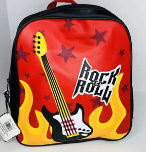 Stephen Joseph Go Go Backpack Rock & Roll Guitar Vinyl Red Adjustable Straps NWT - Picture 1 of 12