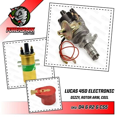Powerspark Lucas 45D4 Electronic Distributor with Gold Sports Coil DLB105 - Image 1 of 4
