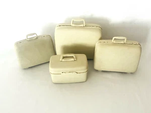 Vintage Doll Luggage, Barbie, Tammy, Fashion Dolls, Samsonite Luggage Set Of 4 - Picture 1 of 15