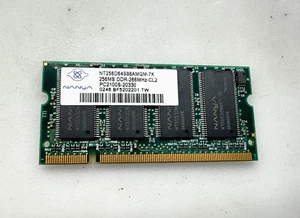 RAM NANYA DDR 256MB PC2100S-20330 NT256D64S88AMGM (1881N) - Picture 1 of 2