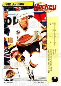 1992-93 Panini Stickers French #32 Igor Larionov