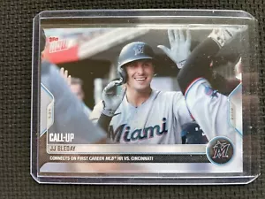2022 Topps Now 603 JJ Bleday Marlins Hits 1. Home Run Rookie Karte Druck Auflage: 618 - Bild 1 von 3