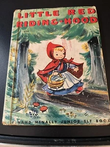 Vintage Little Red Riding Hood Rand McNally Junior Elf Book HC 1950 - Imagen 1 de 4