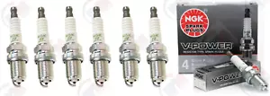 NGK "V-POWER" Spark Plugs (Set of 6) for 1998-2000 BMW 323i 2.5L L6 - Picture 1 of 1