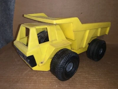 Vintage 1973 Ideal Mighty Mo 15 Inch Plastic Friction Dump Truck Toy - Image 1 of 4