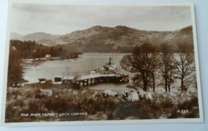 Postcard The Pier, Tarbet, Loch Lomond Real Photograph Valentine's A548 - Picture 1 of 2
