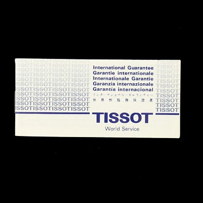 AUTÉNTICO FOLLETO DE GARANTÍA RELOJ SERVICIO MUNDIAL INTERNACIONAL TISSOT Foto 1 de 3