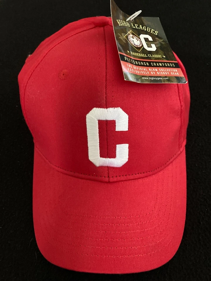 Pittsburgh Crawfords Sombrero Rojo Logo / Nuevo con Etiquetas / Banda Ajustable / Ligas Negras Foto 1 de 1
