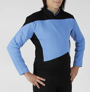 STAR TREK Uniform Oberteil Mediziner TNG - deluxe - NEU ovp L - Picture 1 of 1