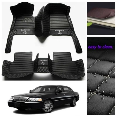 For Lincoln Town Car 1998-2011 Car Floor Mats Liner Carpets Handmade Auto Rugs - Image 1 of 4