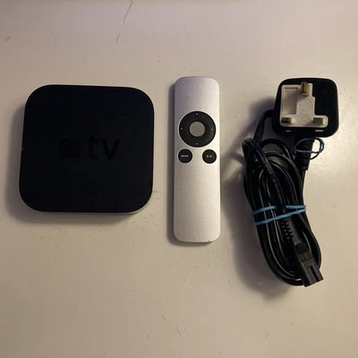 Apple TV (3rd Generation)  - Black A1469 with remote and power cable - Image 1 of 4