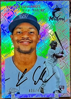 XAVIER EDWARDS • 2023 Topps Chrome Platinum • #149 • Topps Refractor • /199 - Image 1 of 4