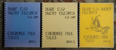 Cherokee Folk Tales Book I, II & III by Agnes Cowan Bilingual Education Program - Image 1 of 4