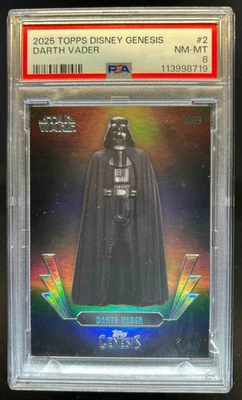 2025 Topps Disney Genesis Darth Vader #/99 PSA 8 - Image 1 of 2