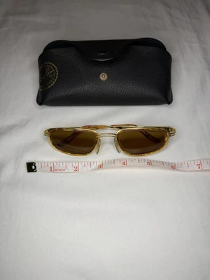 复古雷朋 W2800 Rituals 柔软矩形玳瑁太阳镜 — 第 1/4 张图片