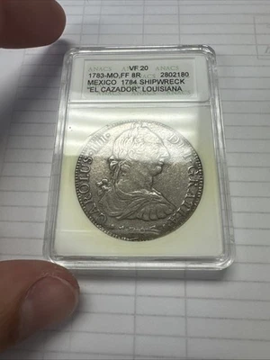 1783 Mo FF México 8 Reales El Cazador - ANACS VF 20 Foto 1 de 4