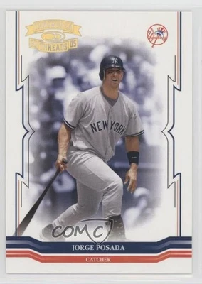 2005 Donruss Throwback Threads Gold Century Proof /100 Jorge Posada #20 - Image 1 of 2