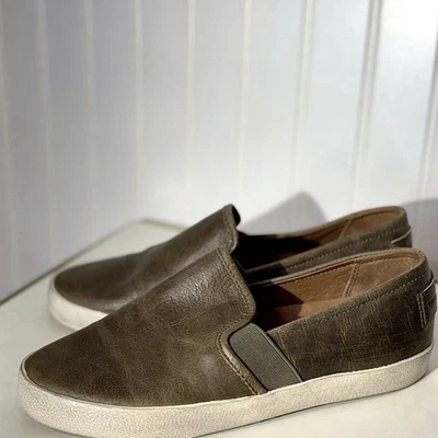 Zapatillas sin cordones Frye Melanie 7 de cuero bajas planas informales boho minimalistas Foto 1 de 4