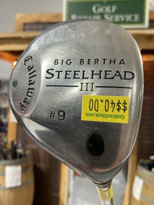Madera de calle Callaway BIG BERTHA STEELHEAD III #9 40" acero UniFlex diestro usado Foto 1 de 4