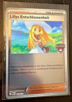 Lillie's Determination 119/132 Pokemon TCG Stuttgart Regional Promo (German) - Image 1 of 4