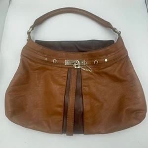 Marc Jacobs Camille Lock It Up Marrón Dos Tonos Cuero Hobo Bolso de Hombro Cartera  - Imagen 1 de 11