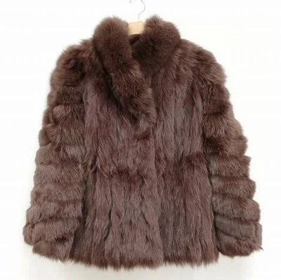 Abrigo de piel Harajuku Madre SAGA FOX Plateado Saga Artículo 11 Marrón de Japón Foto 1 de 4
