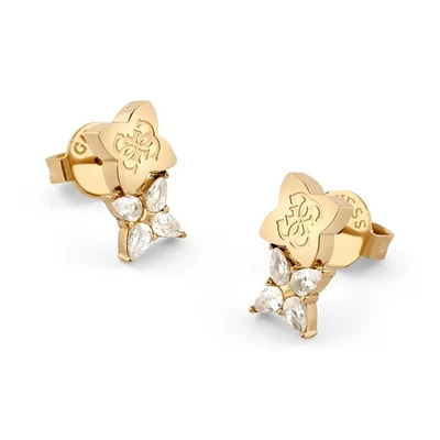 GUESS Schmuck Damen-Ohrringe Ohrstecker Double Leaf Goldfarben JUBE05511JWYGT/U - Bild 1 von 4