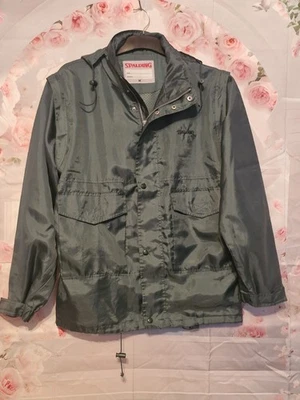 Vintage Spalding Lightweight Rain Coat Jacket Detachable Sleeves. Medium - Image 1 of 4