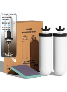 Gravity-Fed 8.46-Inch 3-Stage Filtration Ceramic Purification Elements BB9-2 - Picture 1 of 7