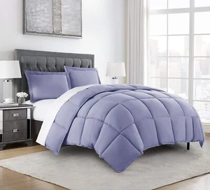 Chezmoi Collection 3-Piece Down Alternative Comforter Set (Queen, Lavender) - Picture 1 of 7