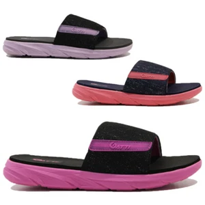 LADIES SUMMER MULES SLIDERS BEACH POOL GYM SLIP ON FLIP FLOPS SANDALS SHOES SIZE - Picture 1 of 27