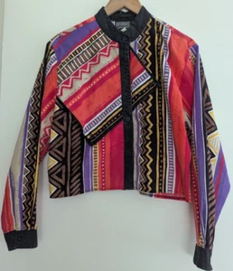 Roughrider by Circle T Vintage Crop Azteken Western Shirt Gr. XL - Bild 1 von 4