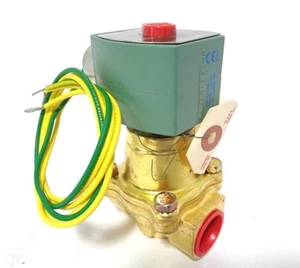 3/4" Asco Redhat 8222G3 Solenoid Valve, 2 Way, Steam: 125 PSI, 120/60 110/50, NC - Picture 1 of 4