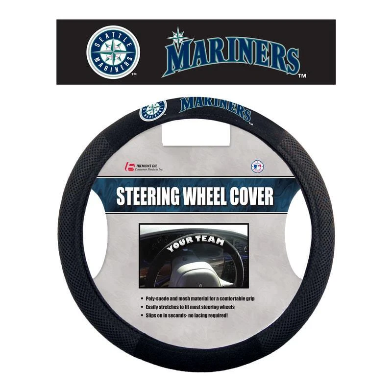 Cubierta de volante de gamuza polivinílica Seattle Mariners [NUEVA] MLB malla automática para auto camión Foto 1 de 1