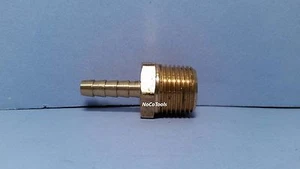 Messing 1/4 ID Schlauch Widerhaken 1/2 NPT Verschraubung Kupplung Luft Flüssigkeit Kraftstoff Gas Flüssigkeit Wasser - Bild 1 von 2