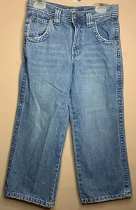 Boy's Wrangler Jean Co. Size 8 Reg Blue Denim Boot Fit Jeans 24" x 21" AA - Picture 1 of 4
