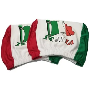 Copripoggiatesta Italia Bandiera Italiana Adatto Auto Furgoni Camion - Bandiera Italia Bandiera - Foto 1 di 3