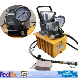 Electric Driven Hydraulic Pump Pedal Single Acting Solenoid Valve 110V 10000psi - Picture 1 of 15