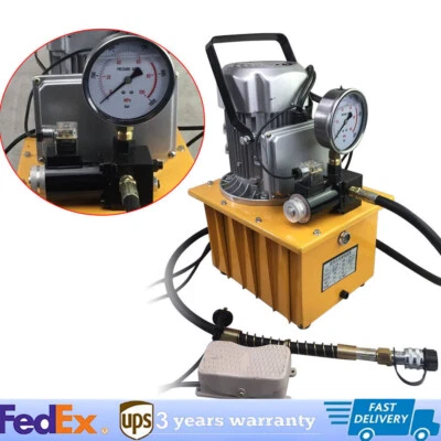 Pedal de bomba hidráulica elétrica válvula solenóide de ação única 110V 10000psi - Imagem 1 de 4