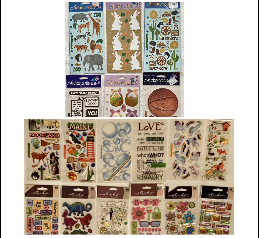 STICKO, STICKOPOTAMUS *Reduced Prices!! STICKO & STICKOPOTAMUS Stickers! YOU CHOOSE!