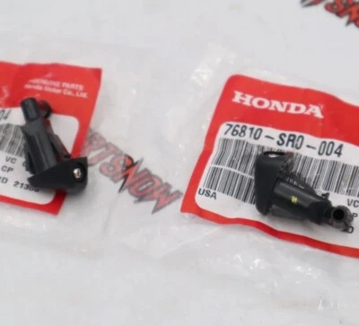Genuine OEM Honda Windshield Washer Hood Nozzle Set 1990-1997 Civic CRX and More - Image 1 of 4