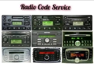 FORD RADIO STEREO CODE UNLOCK SERVICE FOCUS MONDEO FIESTA TRANSIT M & V SERIAL - Picture 1 of 10