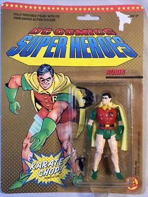 Figura de acción Robin DC Comics Super Heroes de colección 1989 Toy Biz sin abrir nueva Foto 1 de 4